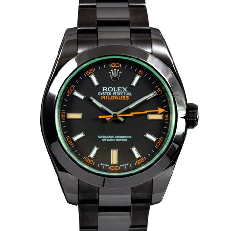 rolex milgauss green face